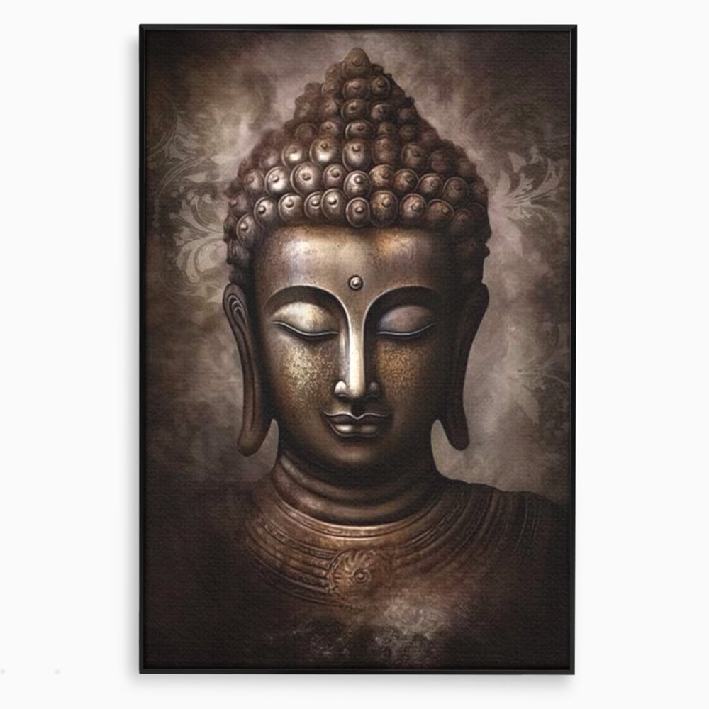 Tablou Canvas Premium LuxCanva® I129, Esenta Pacii, Buddha, Zen, Meditatie, Spiritualitate, Armonie, Pace Interioara, Echilibru, Ritual, Iluminare, Urna, Living, Dormitor