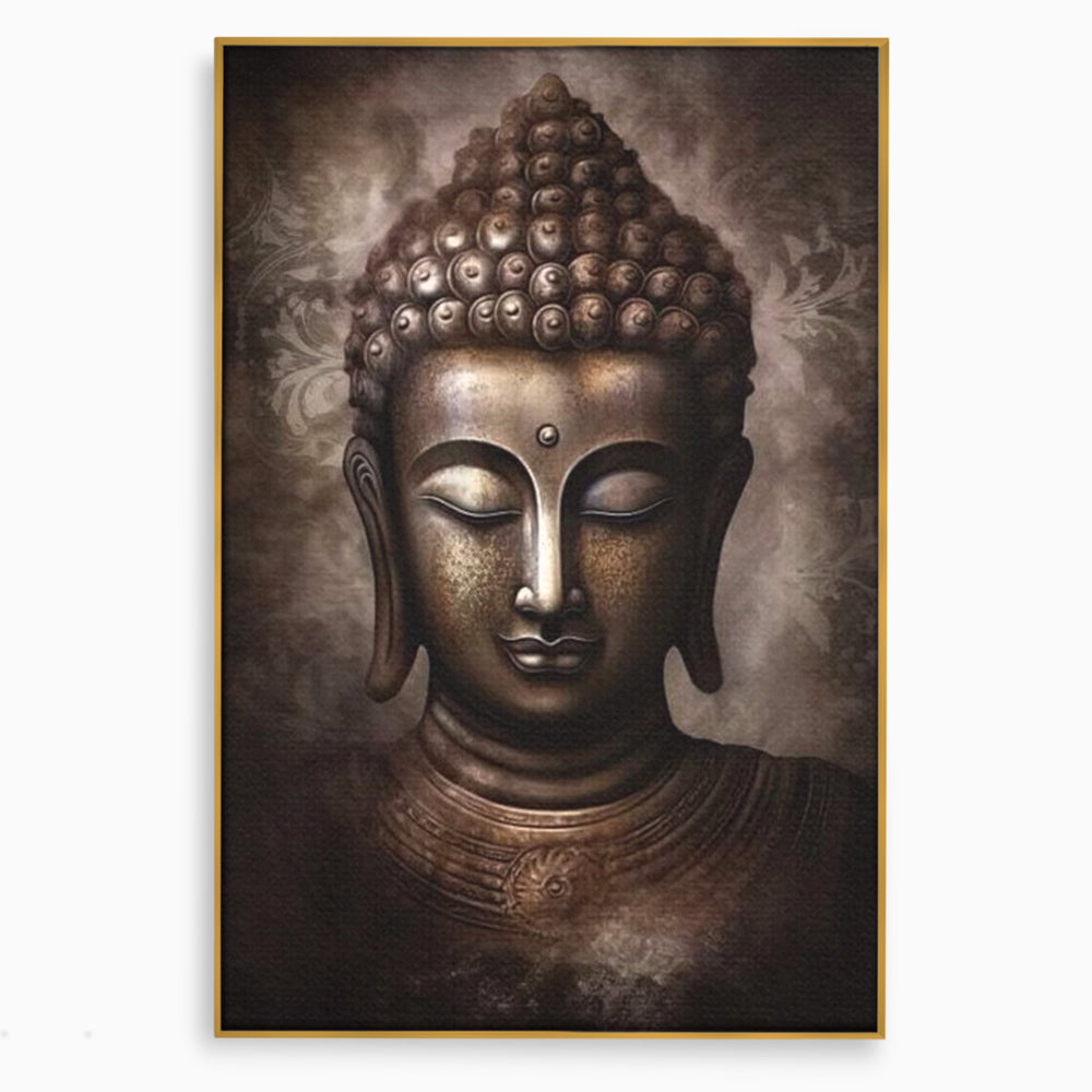 Tablou Canvas Premium LuxCanva® I129, Esenta Pacii, Buddha, Zen, Meditatie, Spiritualitate, Armonie, Pace Interioara, Echilibru, Ritual, Iluminare, Urna, Living, Dormitor