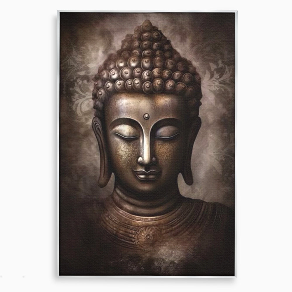 Tablou Canvas Premium LuxCanva® I129, Esenta Pacii, Buddha, Zen, Meditatie, Spiritualitate, Armonie, Pace Interioara, Echilibru, Ritual, Iluminare, Urna, Living, Dormitor