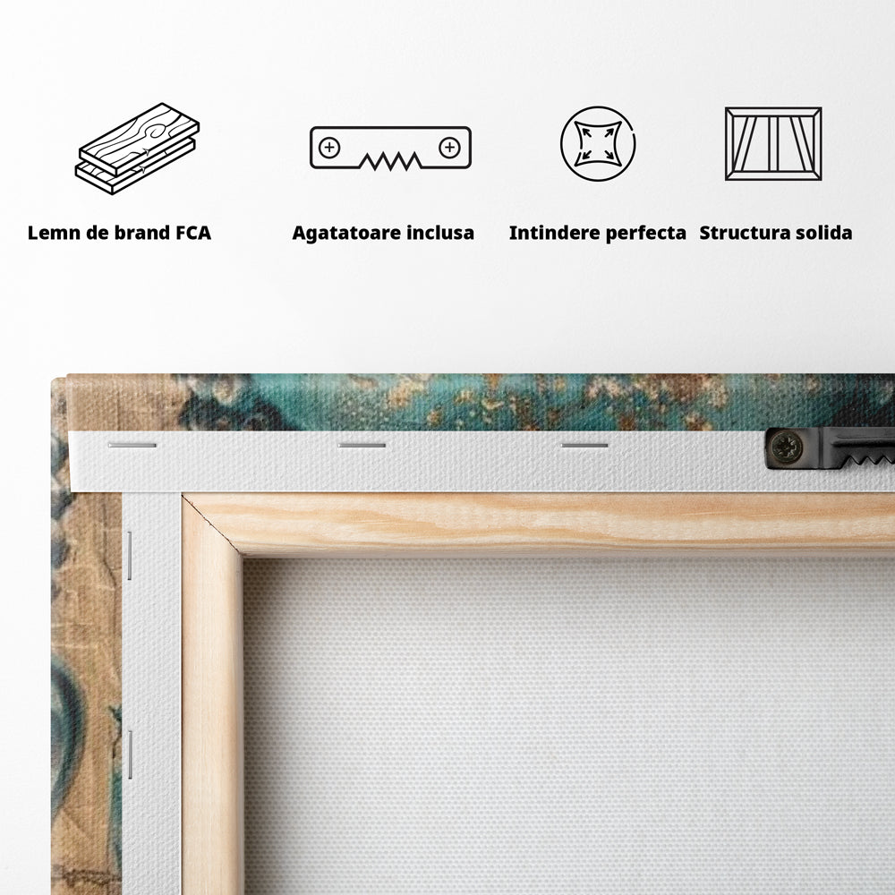 Leinwandbilder Premium LuxCanva® I137, Inneres Gold, Buddha, Zen, Spiritualität, Meditation, Besinnung, Kontemplation, Transformation, Ruhe, Harmonie, Kunst, Splashes, Wohnen, Schlafzimmer