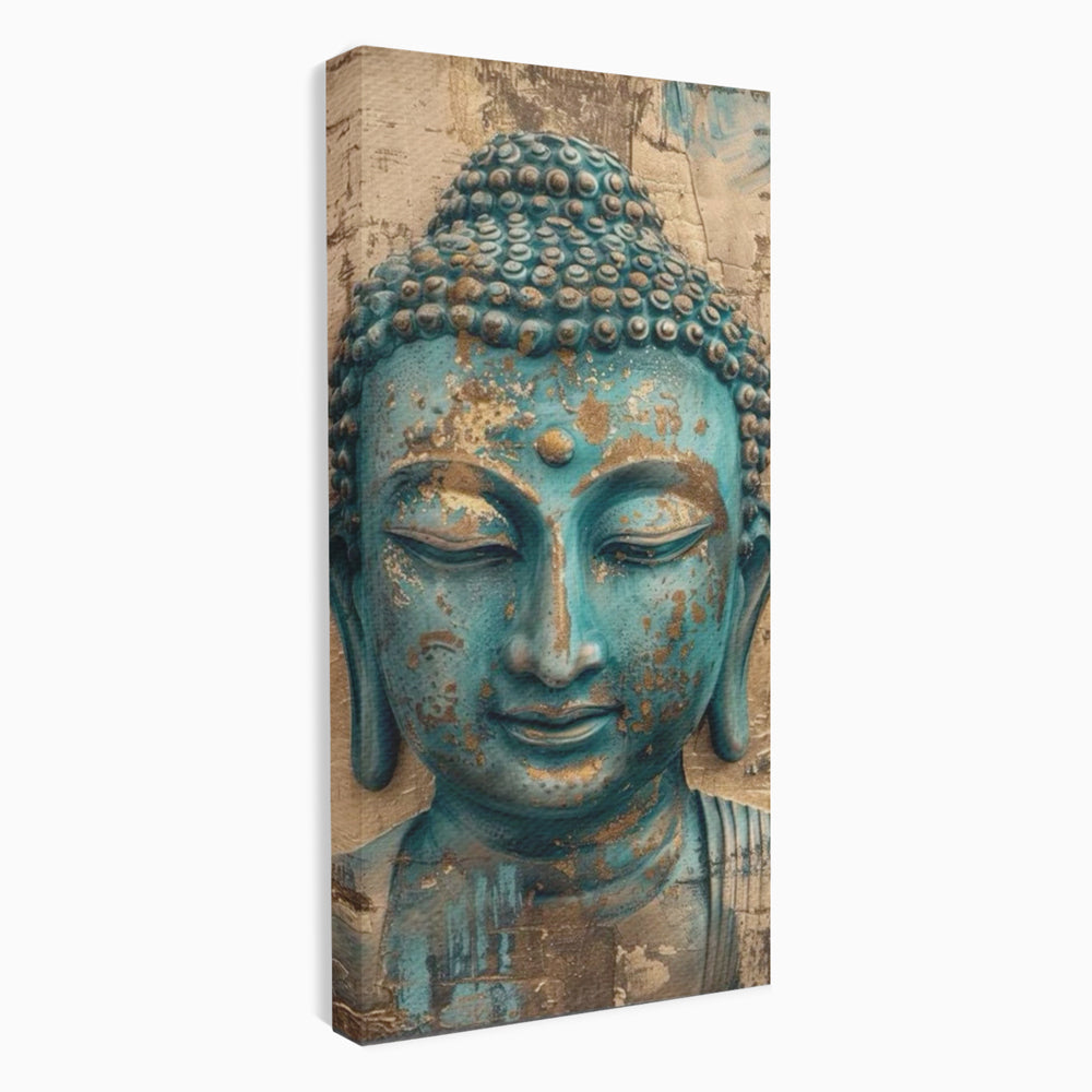 Leinwandbilder Premium LuxCanva® I137, Inneres Gold, Buddha, Zen, Spiritualität, Meditation, Besinnung, Kontemplation, Transformation, Ruhe, Harmonie, Kunst, Splashes, Wohnen, Schlafzimmer