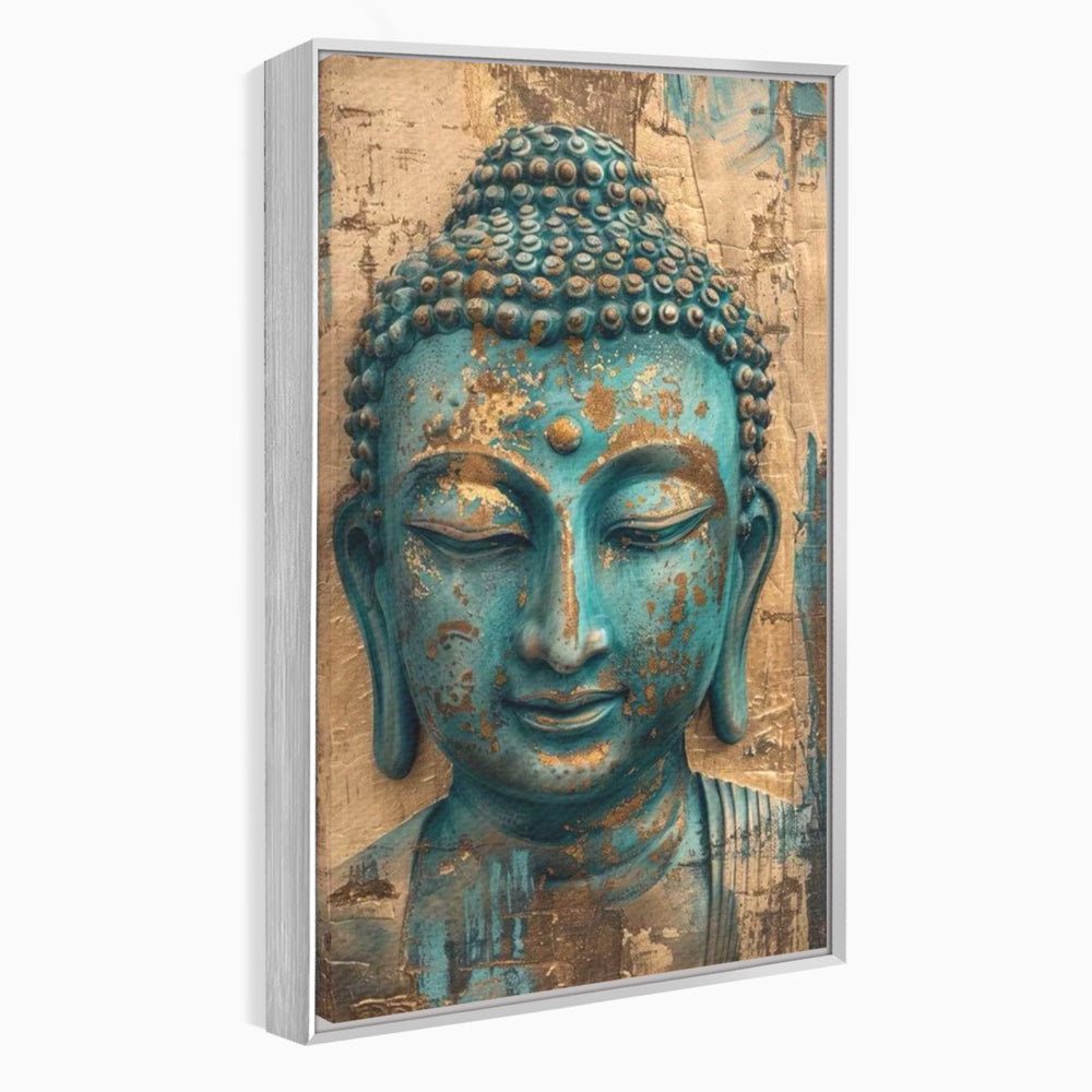 Leinwandbilder Premium LuxCanva® I137, Inneres Gold, Buddha, Zen, Spiritualität, Meditation, Besinnung, Kontemplation, Transformation, Ruhe, Harmonie, Kunst, Splashes, Wohnen, Schlafzimmer