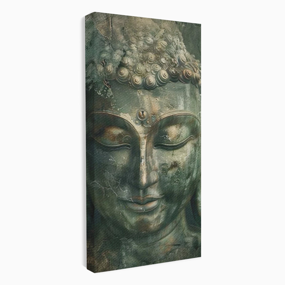 Leinwandbilder Premium LuxCanva® I138, Dunkle Stille, Buddha, Zen, Meditation, Meditation, Stille, Spiritualität, Emotion, Natur, Harmonie, Urne, Kunst, Schatten, Wohnen, Schlafzimmer