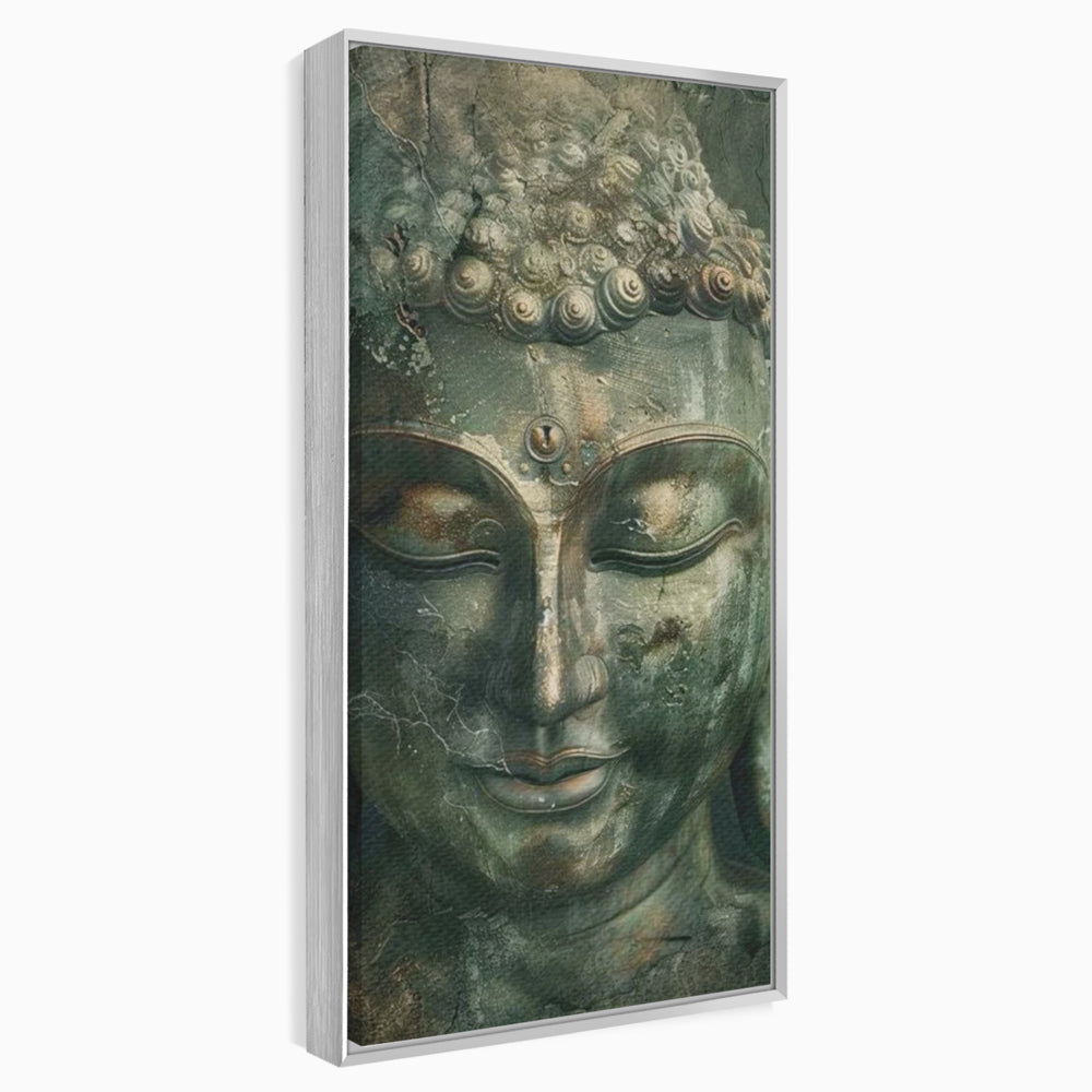 Leinwandbilder Premium LuxCanva® I138, Dunkle Stille, Buddha, Zen, Meditation, Meditation, Stille, Spiritualität, Emotion, Natur, Harmonie, Urne, Kunst, Schatten, Wohnen, Schlafzimmer