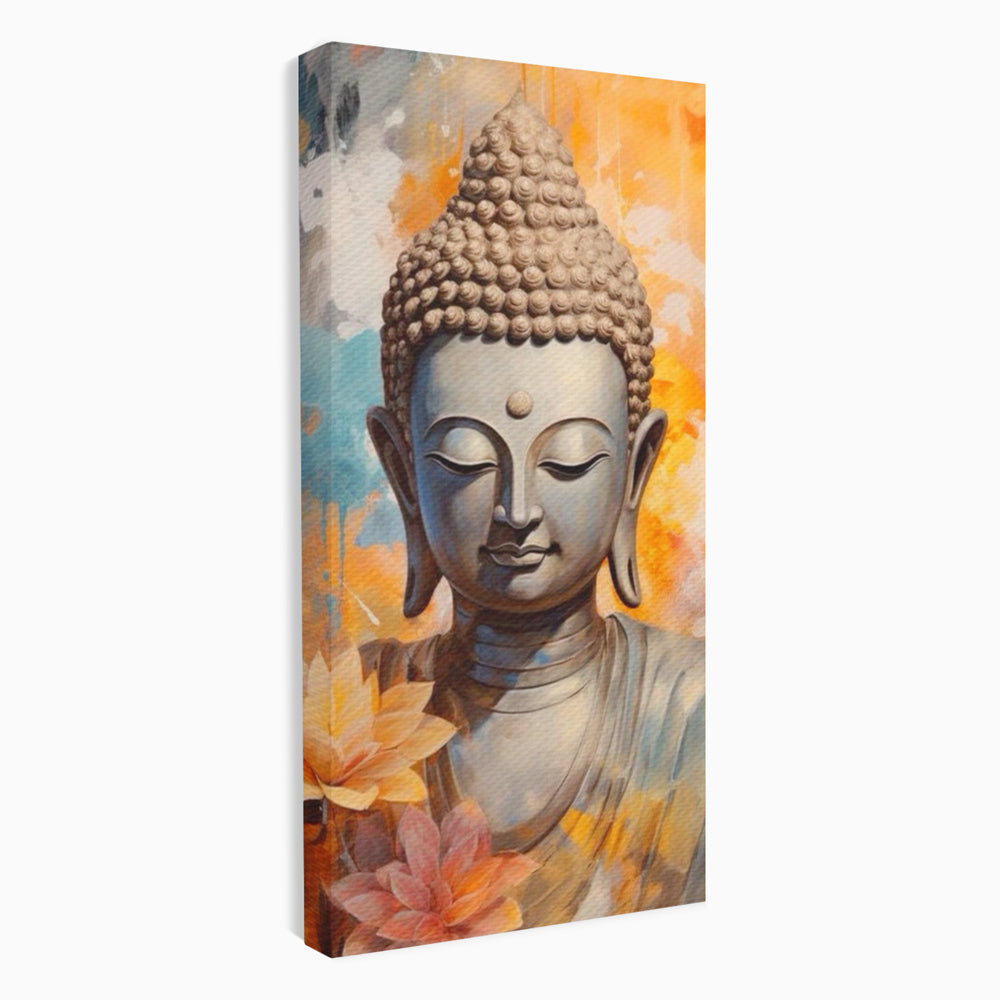 Leinwandbilder Premium LuxCanva® I139, Blumen des Lichts, Buddha, Zen, Spiritualität, Meditation, Balance, Harmonie, Erleuchtung, Blumen, Lotus, lebendige Farben, Wohnen, Schlafzimmer