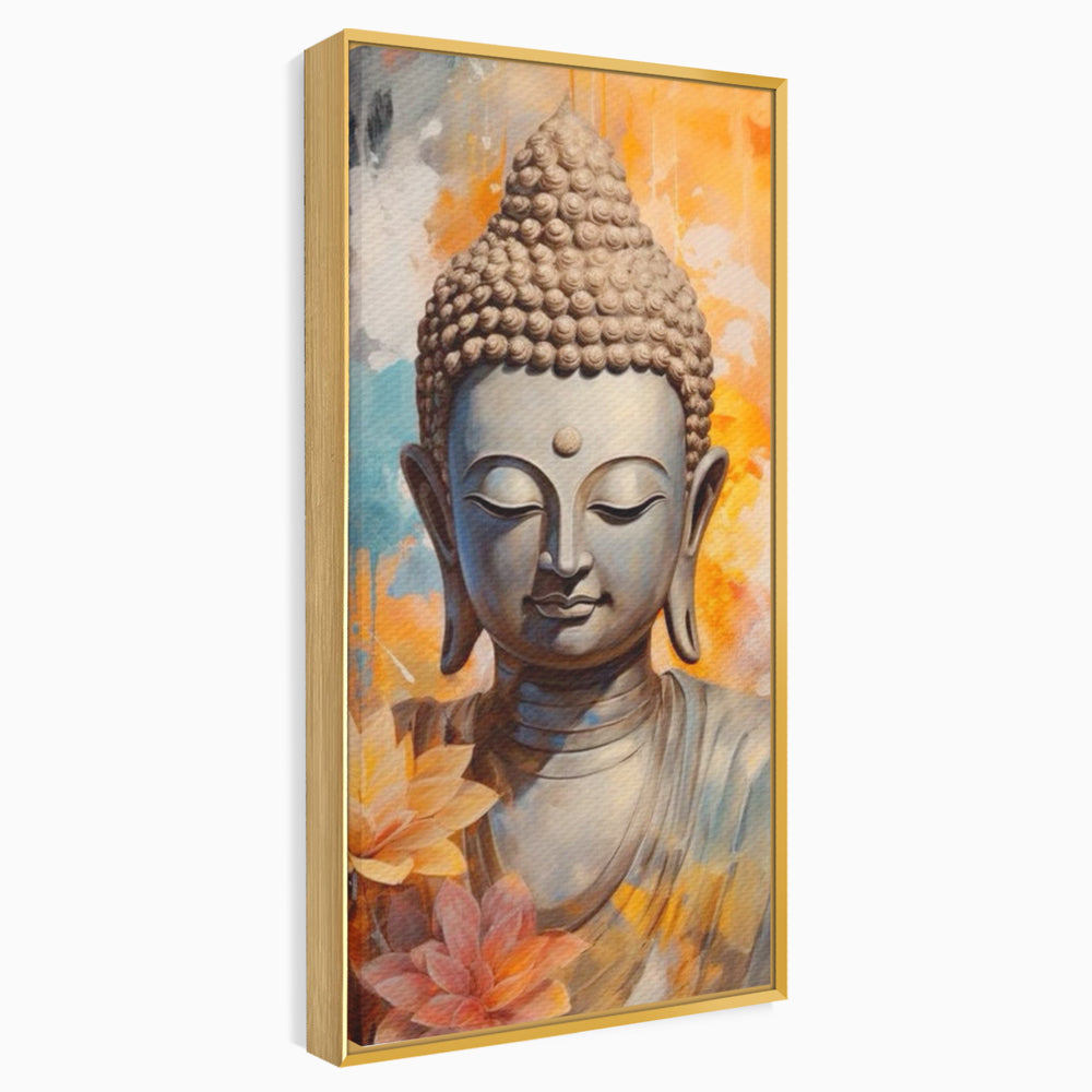 Leinwandbilder Premium LuxCanva® I139, Blumen des Lichts, Buddha, Zen, Spiritualität, Meditation, Balance, Harmonie, Erleuchtung, Blumen, Lotus, lebendige Farben, Wohnen, Schlafzimmer