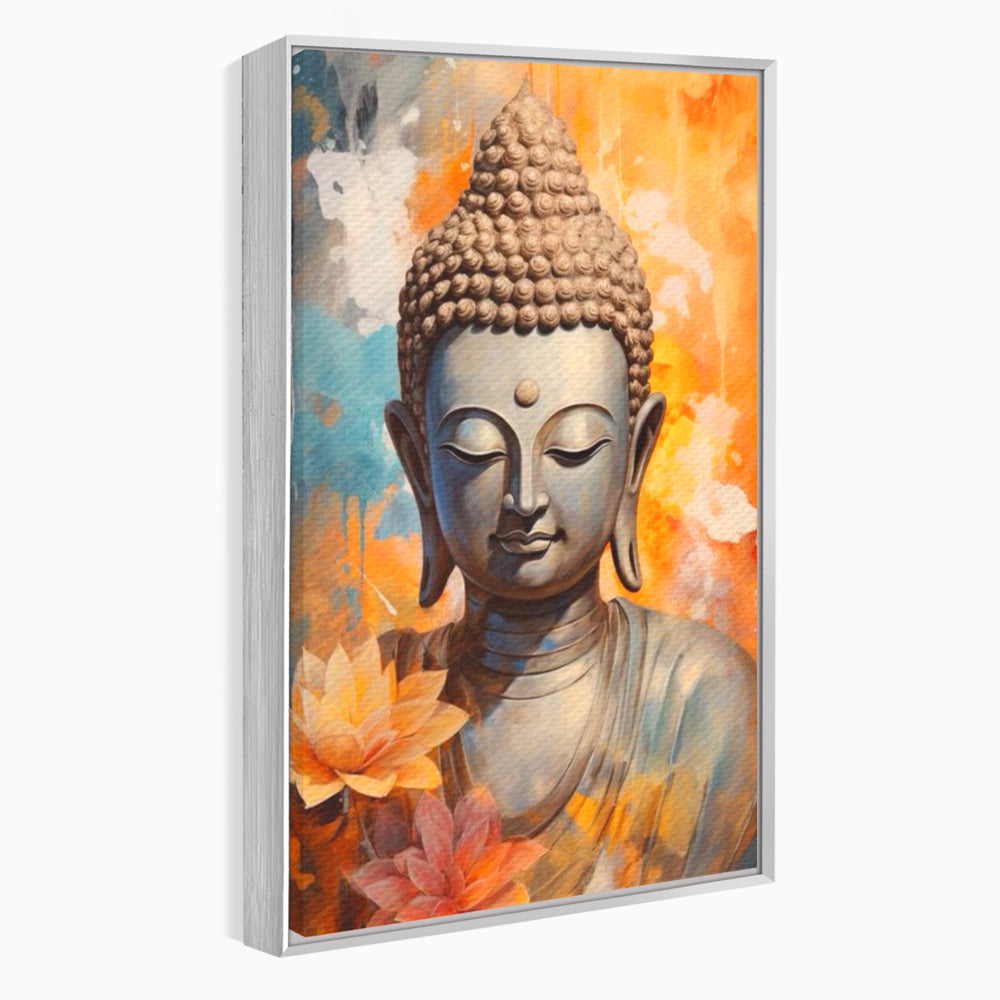 Leinwandbilder Premium LuxCanva® I139, Blumen des Lichts, Buddha, Zen, Spiritualität, Meditation, Balance, Harmonie, Erleuchtung, Blumen, Lotus, lebendige Farben, Wohnen, Schlafzimmer