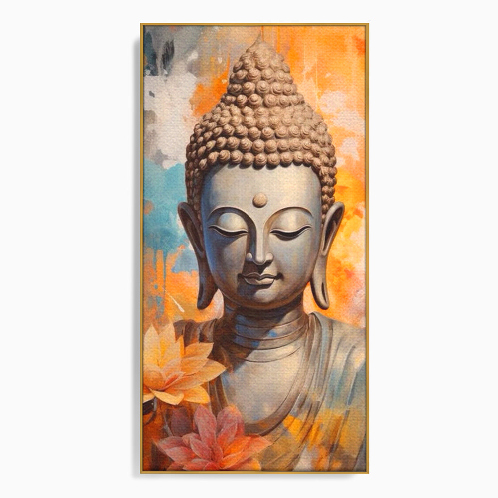 Leinwandbilder Premium LuxCanva® I139, Blumen des Lichts, Buddha, Zen, Spiritualität, Meditation, Balance, Harmonie, Erleuchtung, Blumen, Lotus, lebendige Farben, Wohnen, Schlafzimmer