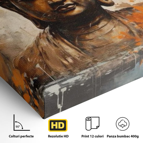 Tablou Canvas Premium LuxCanva® I140, Serenitate Abstracta. Buddha, Zen, Echilibru, Meditatie, Spiritualitate, Contemplare, Armonie, Traditie, Reflexie, Living, Dormitor