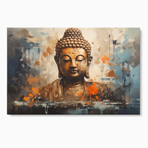 Tablou Canvas Premium LuxCanva® I140, Serenitate Abstracta. Buddha, Zen, Echilibru, Meditatie, Spiritualitate, Contemplare, Armonie, Traditie, Reflexie, Living, Dormitor