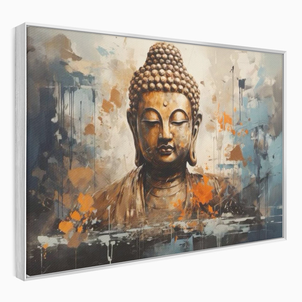 Tablou Canvas Premium LuxCanva® I140, Serenitate Abstracta. Buddha, Zen, Echilibru, Meditatie, Spiritualitate, Contemplare, Armonie, Traditie, Reflexie, Living, Dormitor