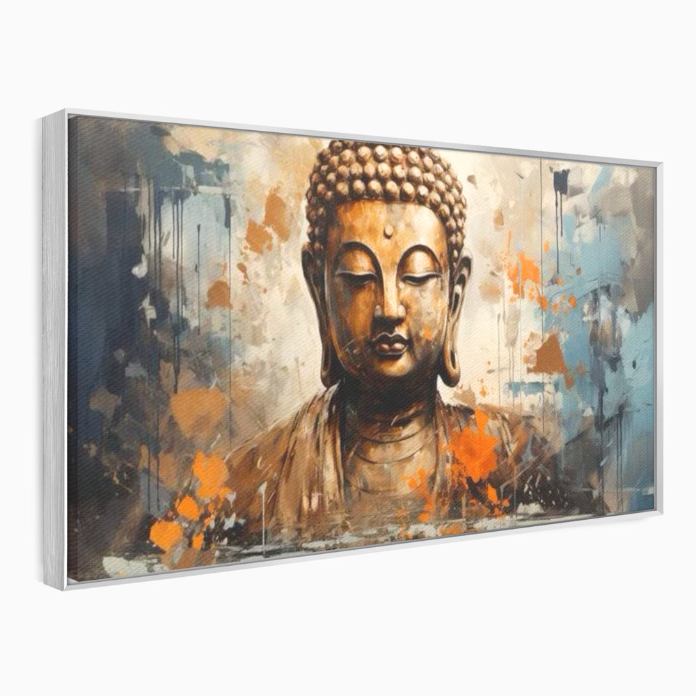 Tablou Canvas Premium LuxCanva® I140, Serenitate Abstracta. Buddha, Zen, Echilibru, Meditatie, Spiritualitate, Contemplare, Armonie, Traditie, Reflexie, Living, Dormitor