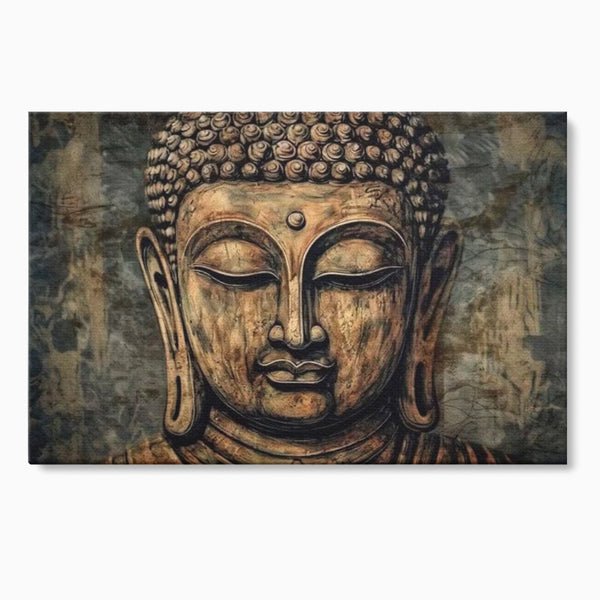 Tablou Canvas Premium LuxCanva® I142, Calm Interior, Buddha, Zen, Echilibru, Meditatie, Spiritualitate, Contemplare, Armonie, Traditie, Reflexie, Living, Dormitor