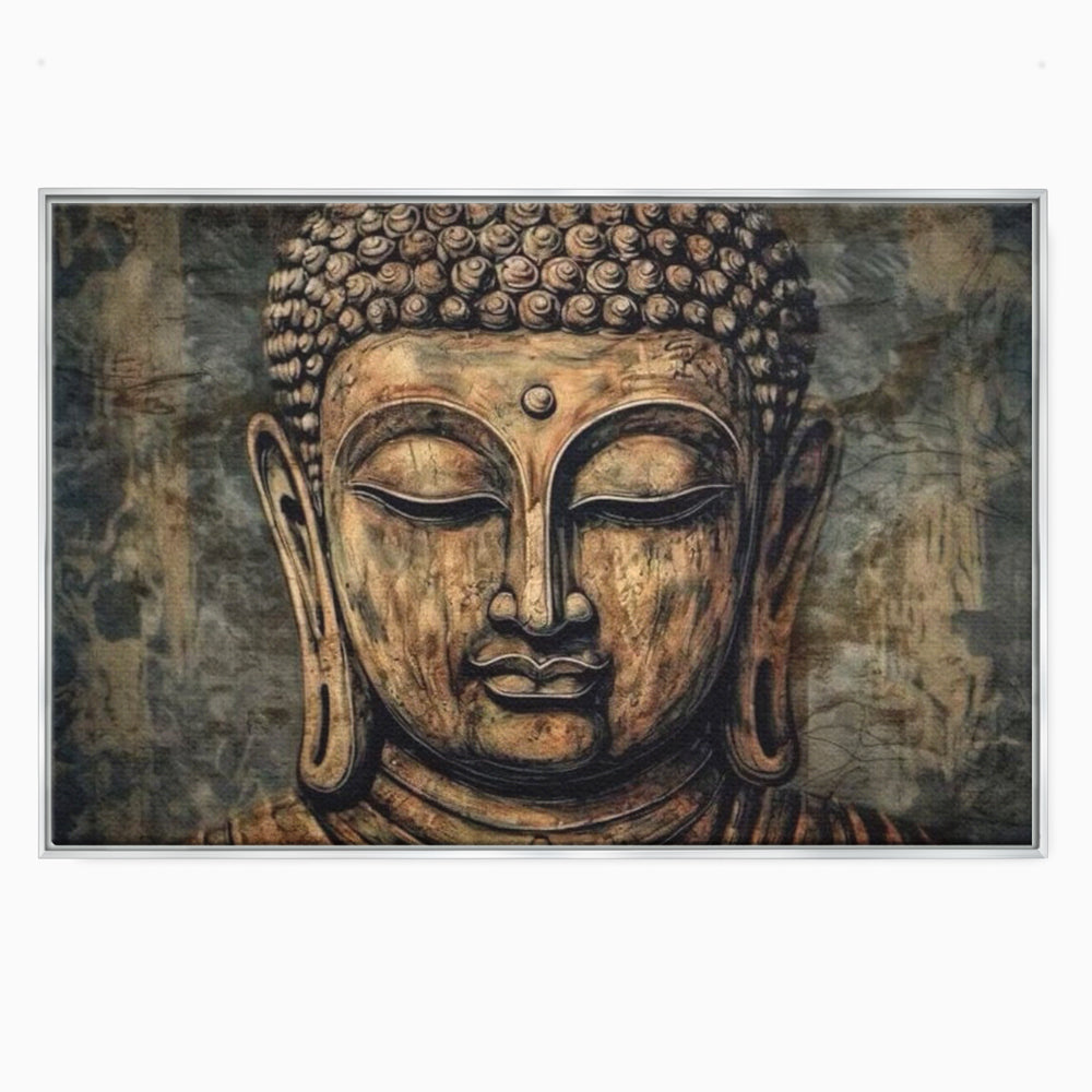 Tablou Canvas Premium LuxCanva® I142, Calm Interior, Buddha, Zen, Echilibru, Meditatie, Spiritualitate, Contemplare, Armonie, Traditie, Reflexie, Living, Dormitor