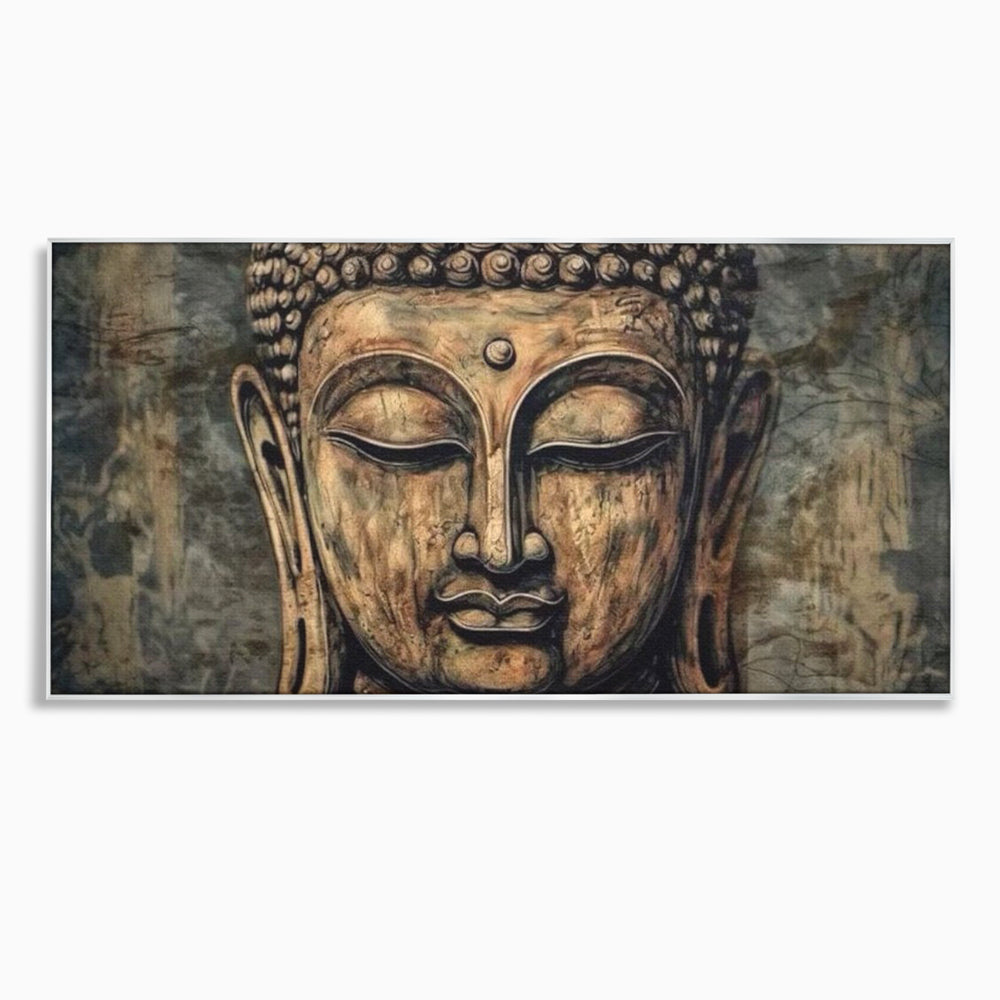 Tablou Canvas Premium LuxCanva® I142, Calm Interior, Buddha, Zen, Echilibru, Meditatie, Spiritualitate, Contemplare, Armonie, Traditie, Reflexie, Living, Dormitor