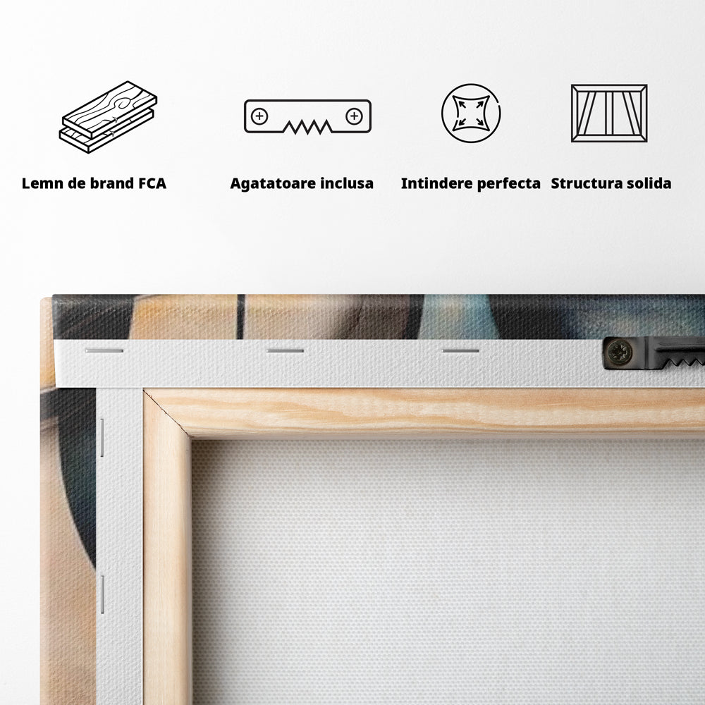Leinwand Wandkunst Leinwand Wandkunst Premium LuxCanva® I150, Doppelte Essenz, Zen, Harmonie, Eleganz, Meditation, Balance, Spiritualität, Tiefe, weibliche Kraft, Wohnen, Schlafzimmer