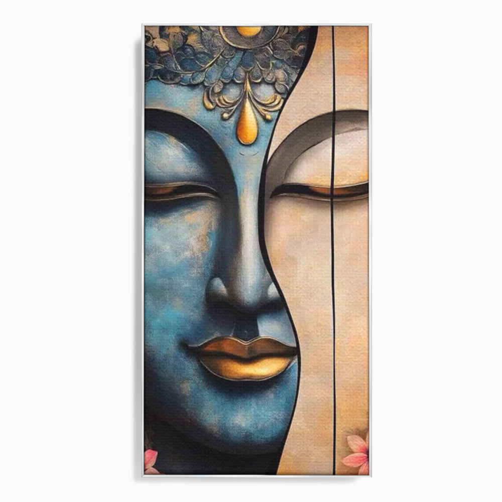 Leinwand Wandkunst Leinwand Wandkunst Premium LuxCanva® I150, Doppelte Essenz, Zen, Harmonie, Eleganz, Meditation, Balance, Spiritualität, Tiefe, weibliche Kraft, Wohnen, Schlafzimmer