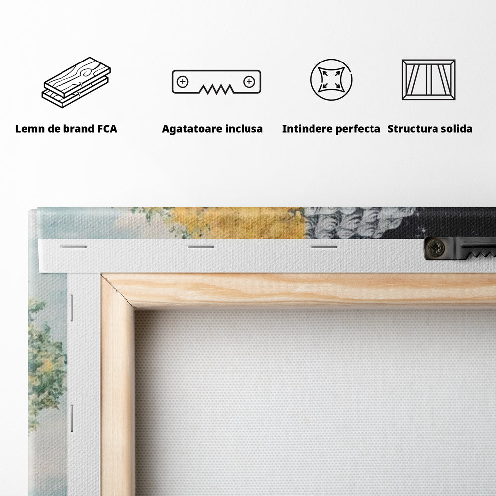 Leinwandbilder Premium LuxCanva® I151, Geist und Natur, Buddha, Zen, Harmonie, Gleichgewicht, Baum, Wolken, Spiritualität, Energie, Ruhe, innerer Frieden, Wohnen, Schlafzimmer