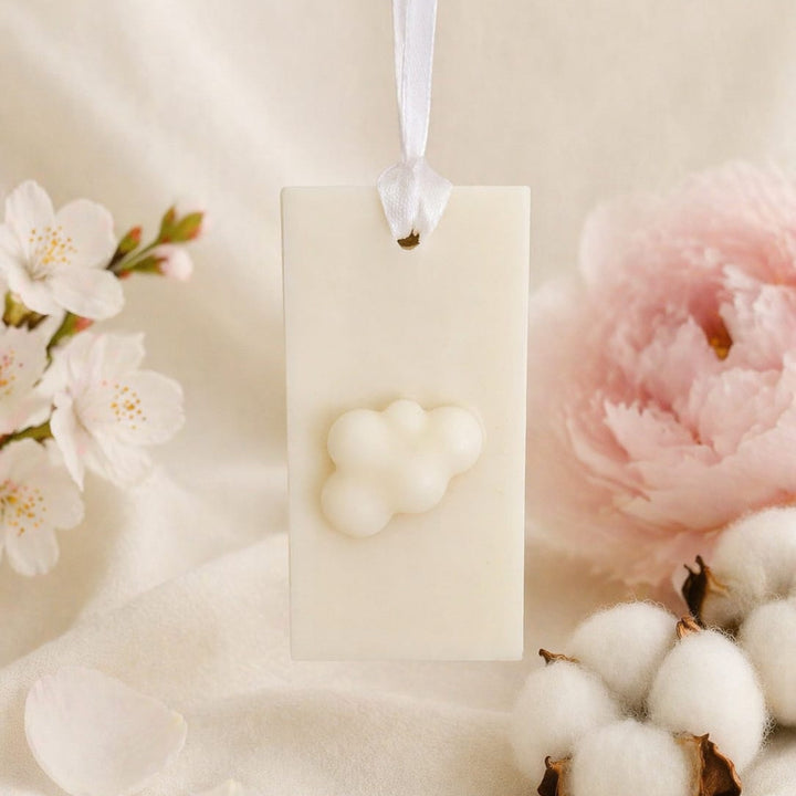 Odorizant Dulap/ Sertar/ Pantofar, GeRa Essence, Clean - Bumbac, Flori de cires, Bujori, parfum curat, handmade, ceara naturala, 30g