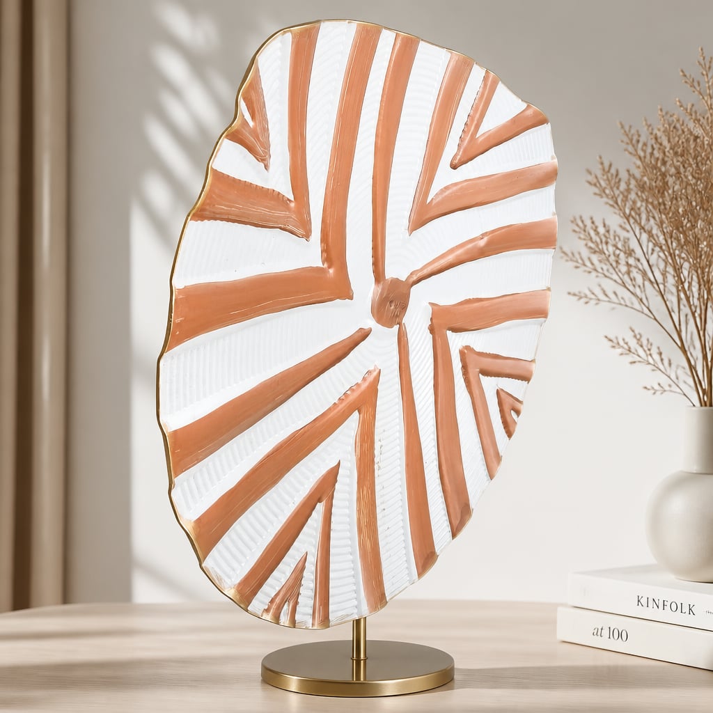 Set 2 Decoratiuni Metalice de Perete LuxCanva® Bronze Mirage A2284, din Metal, Orizontala, Negru, Auriu, Alb, Cupru, Dimensiune Mare 197 x 77 x 14 cm