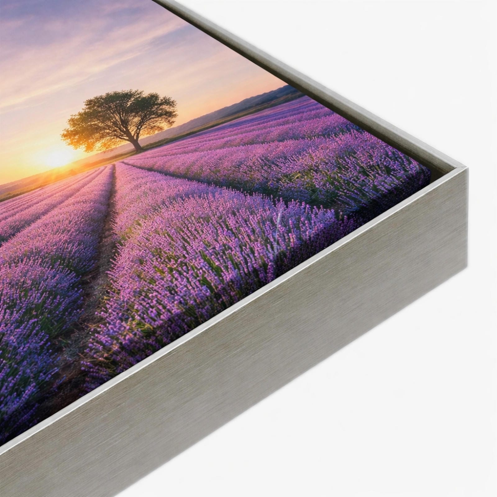 Tablou canvas rama aluminiu argintiu